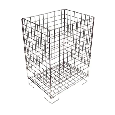 Wire Dump Basket Zinc  48cmx48cmx78cm