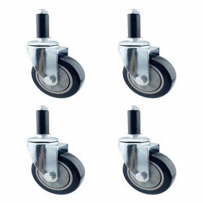 Set of 4 Heavy Duty Wheels for Reinforced Clothes Rail