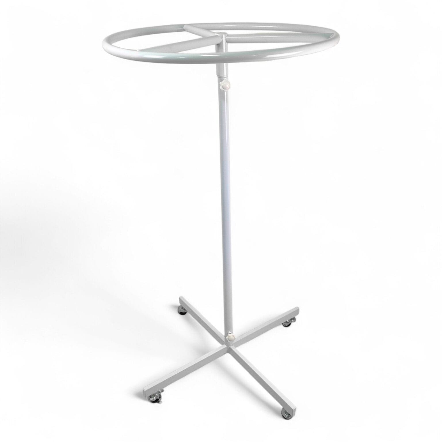 Circular Rails Retail Buy White Merchandising Rail – 27 Inch Circular Clothes Rail Display ...