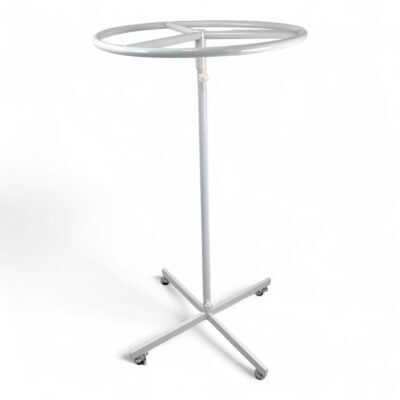 White 27 Inch Circular Clothes Rail