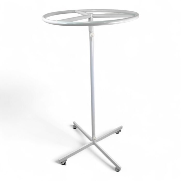 White 27 Inch Circular Clothes Rail