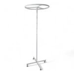 White 27 Inch Circular Clothes Rail
