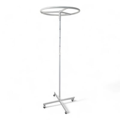 White 27 Inch Circular Clothes Rail