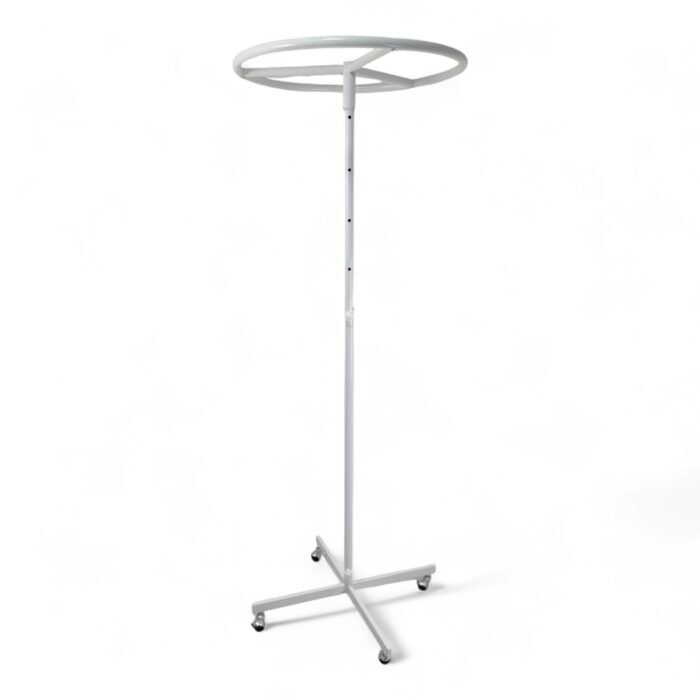 White 27 Inch Circular Clothes Rail