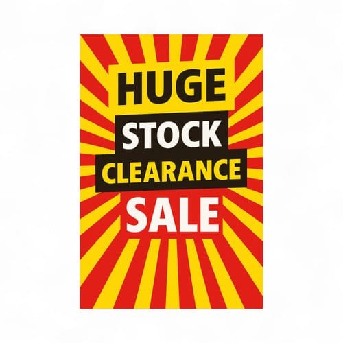 Huge Stock CLearance Sale