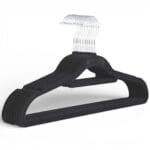Black Velvet Adult Coat Hangers