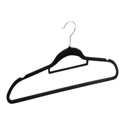 Black Velvet Adult Coat Hangers
