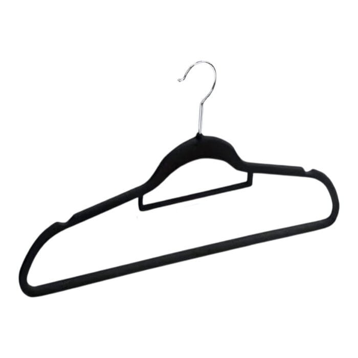 Black Velvet Adult Coat Hangers