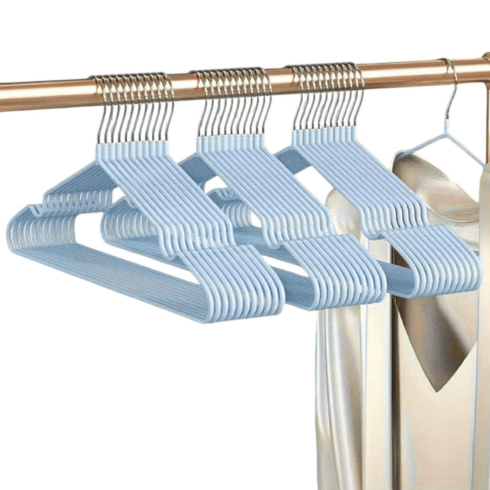 Non-Slip Metal Clothes Hanger with Rubber Coating – 40cm