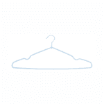 Non-Slip Metal Clothes Hanger with Rubber Coating – 40cm