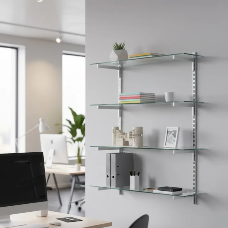 Glass Twin Slot Shelving