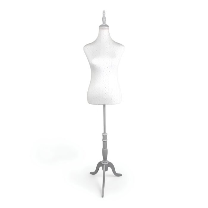 White Lace Female Mannequin Torso