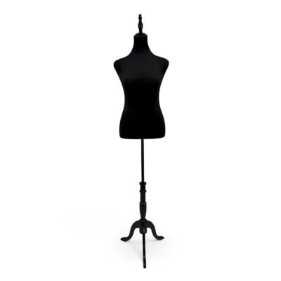 Black Velvet Female Mannequin Torso