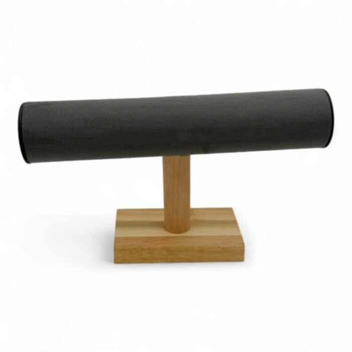 Wooden Grey T-Bar Watch Stand