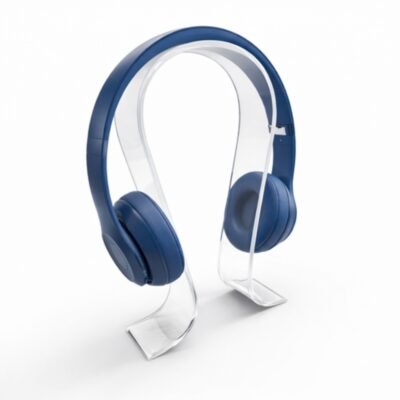 Acrylic Headphone Stand Holder Clear Anti-Slip Desk Headset Display-1