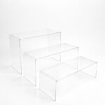 Clear Acrylic Display Bridge Stand 4mm Thick Retail Showcase Riser