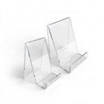 Clear Acrylic Mobile Display Stand Easel with Lip for Books Menus Brochures-1