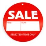 sale was now round hanger tickets 100mm red sale tags (pack of 100)-1
