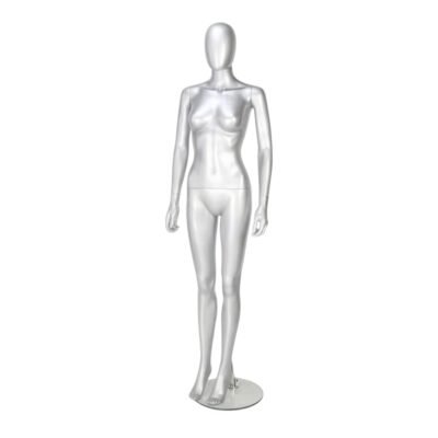GEF351 Gloss Silver Female Mannequin