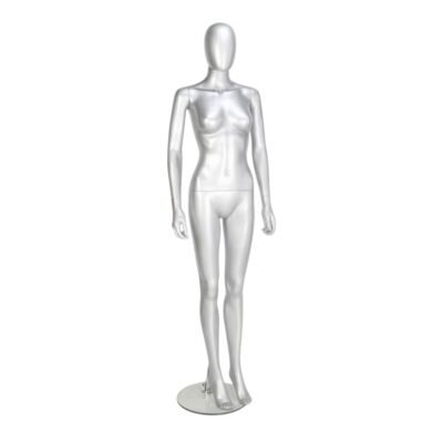 GEF351 Gloss Silver Female Mannequin