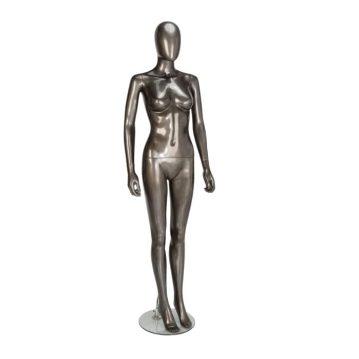GEF352 Gloss Pewter Female Mannequin