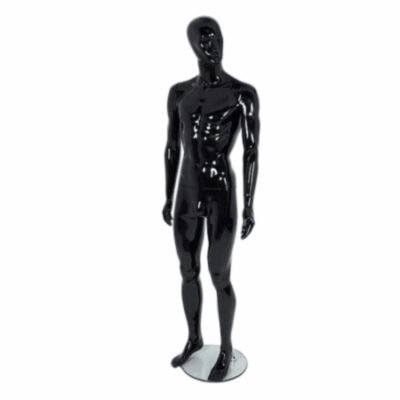 Gloss Black Male Mannequin