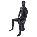 Black Male Seated Mannequin