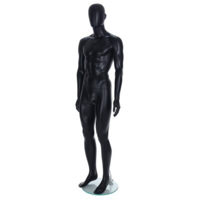 R348B Black Male Mannequin