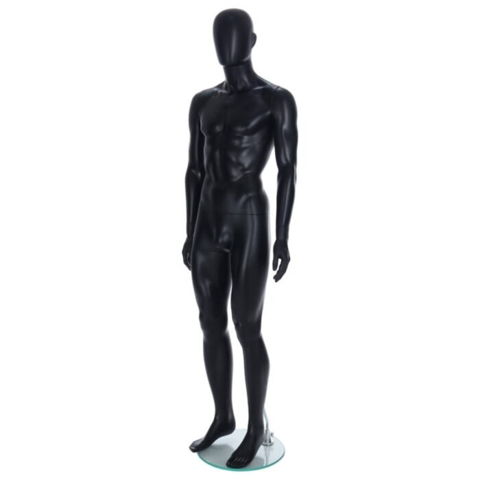 R348B Black Male Mannequin