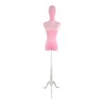 Premium Pink Velvet Female Torso