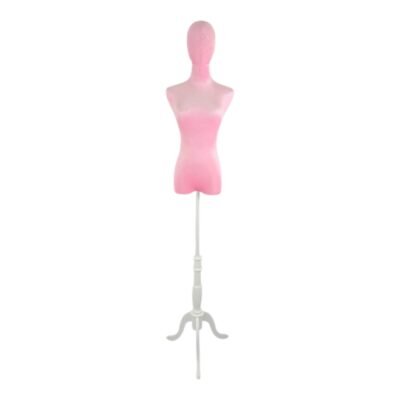 Premium Pink Velvet Female Torso