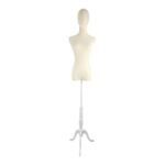 Premium Beige Velvet Female Torso