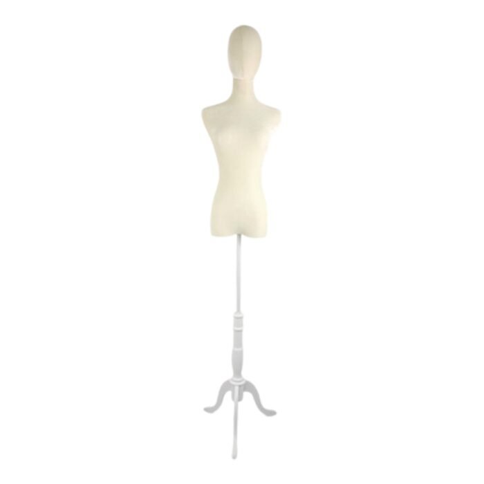 Premium Beige Velvet Female Torso