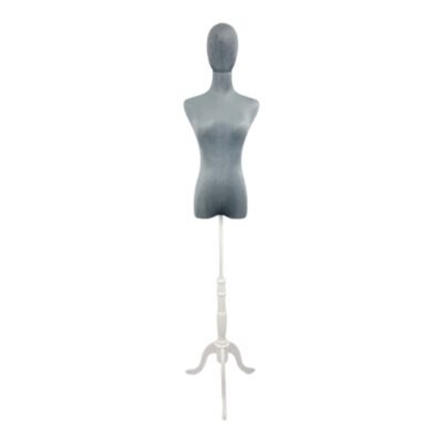 Premium Grey Velvet Female Torso