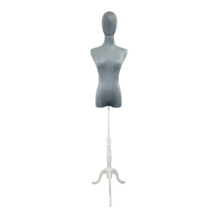 Premium Grey Velvet Female Torso