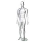 Gloss Silver Male Mannequin