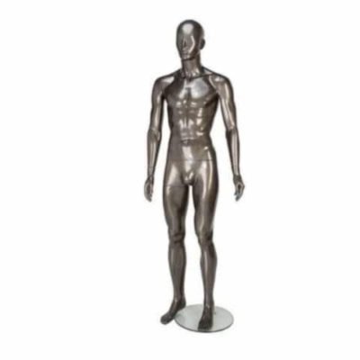 Gloss Pewter Male Mannequin