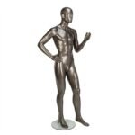 Gloss Pewter Male Mannequin