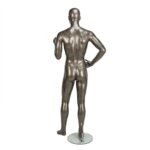 Gloss Pewter Male Mannequin