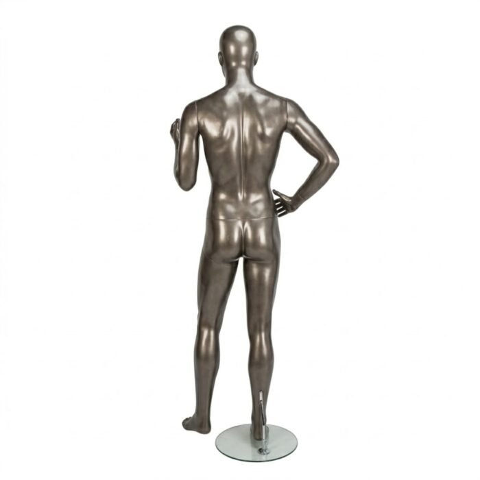 Gloss Pewter Male Mannequin