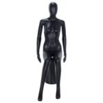 R316B Black Finish Female Sitting Mannequin
