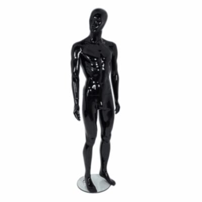 Gloss Black Male Mannequin