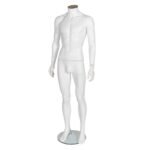 R334 Matt White Male Headless Mannequin