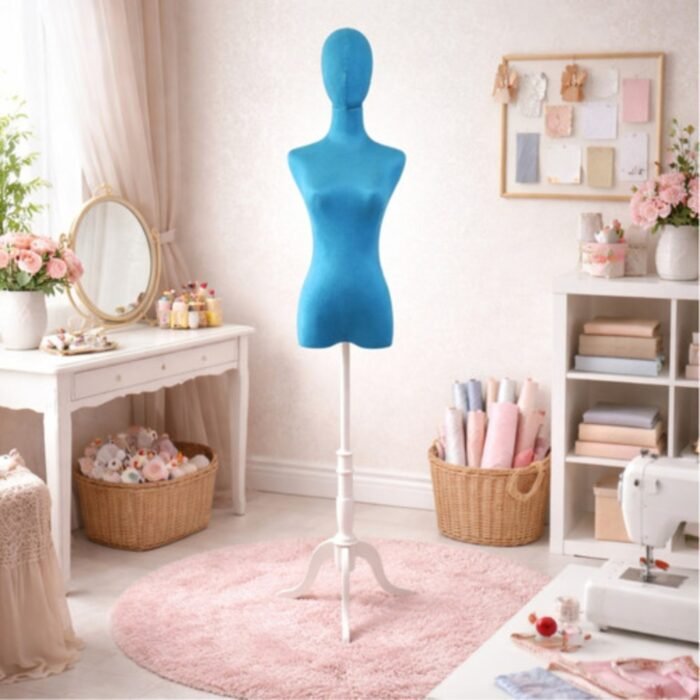 Premium Blue Velvet Female Torso