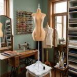 Luxury Orange Velvet Female Torso