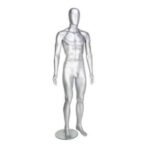 Gloss Silver Male Mannequin