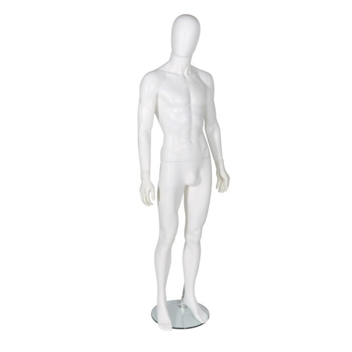 Male Full Body Mannequin Matt White