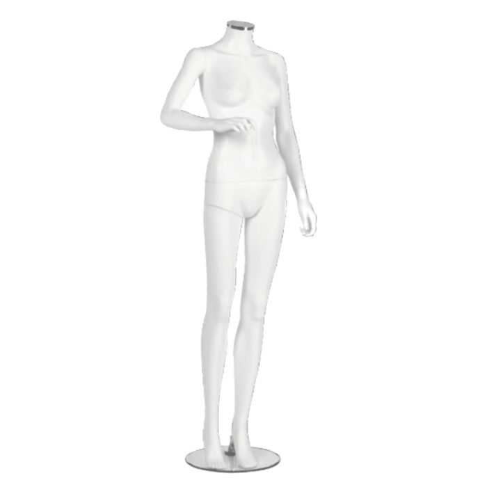 Matt White Female Mannequin No Head