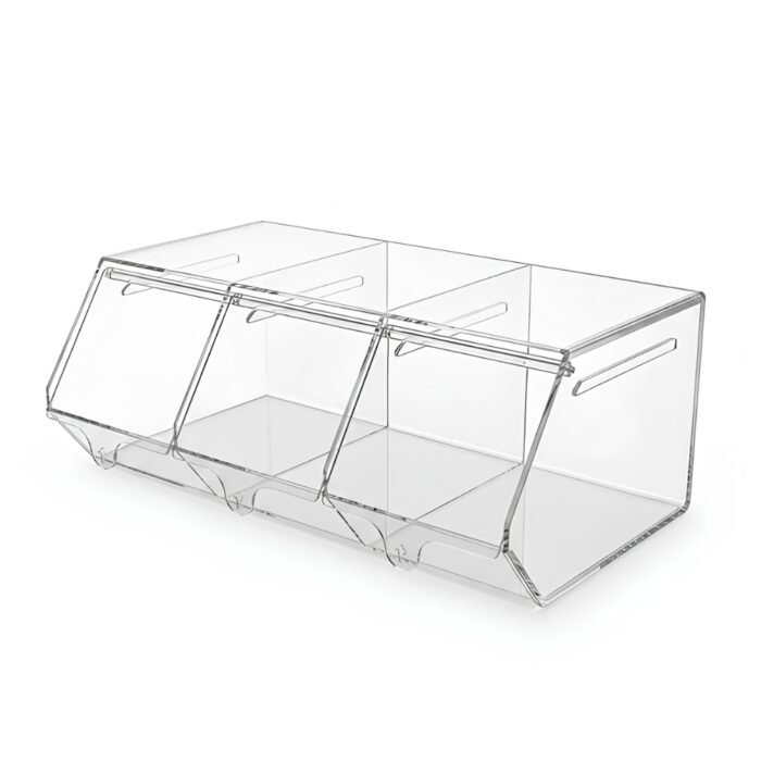 3 Section Acrylic Pick & Mix Sweet Dispenser