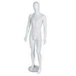 Male Full Body Mannequin Gloss White